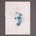 Rostro en azul